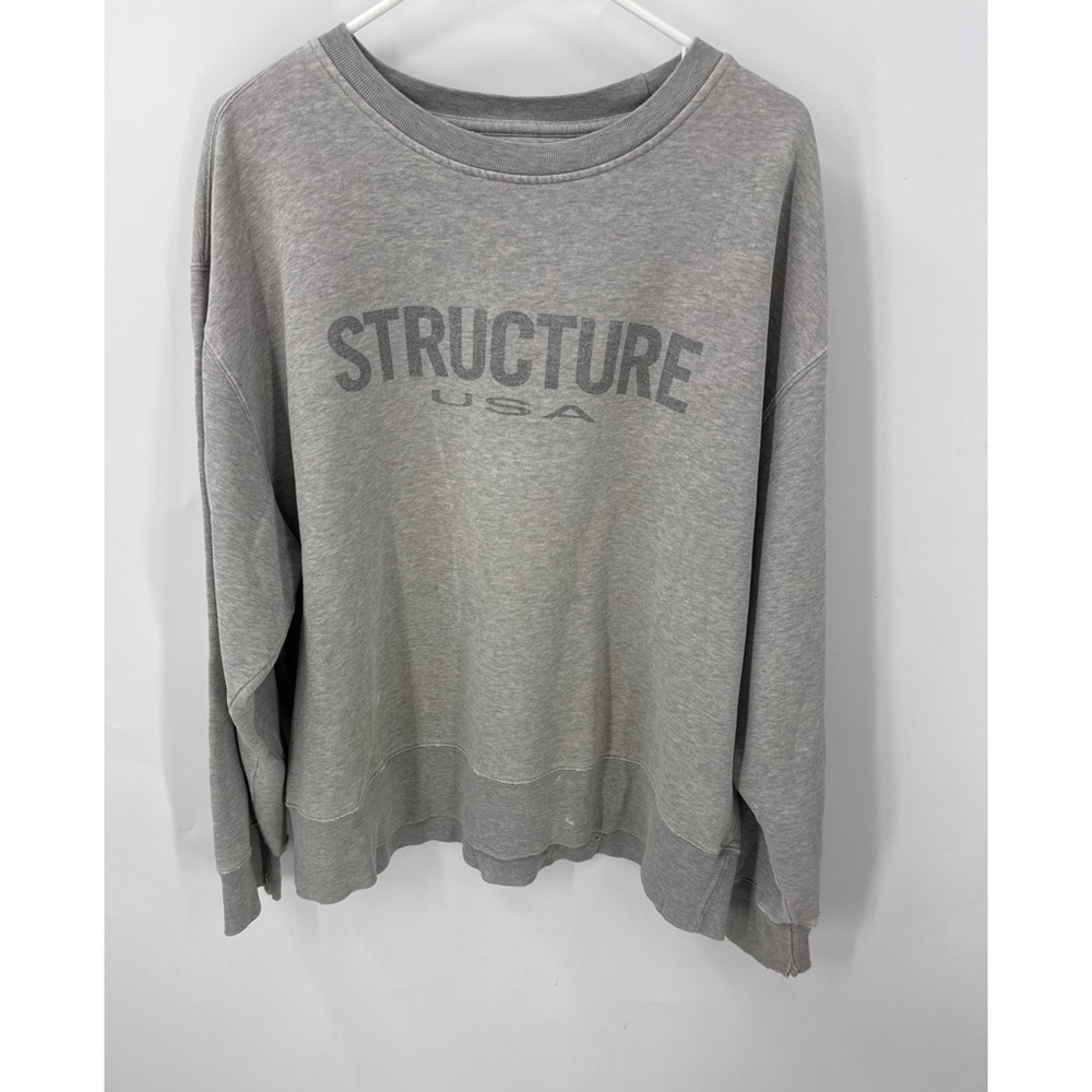 Structure, USA, vintage distressed sweatshirt, unisex XL